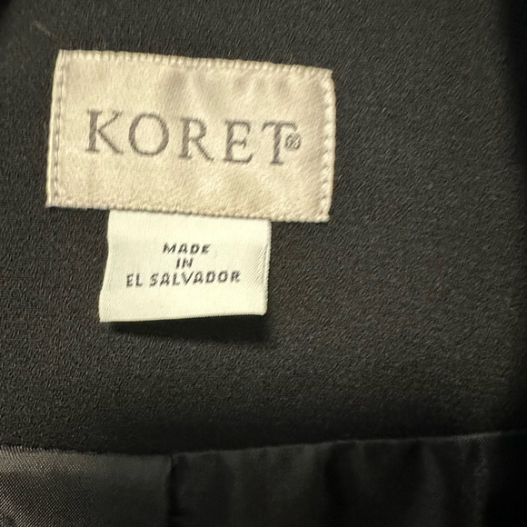 Women's Koret Vintage Style Blazer Size 20W Black Polyester Plus Size - Picture 9 of 10